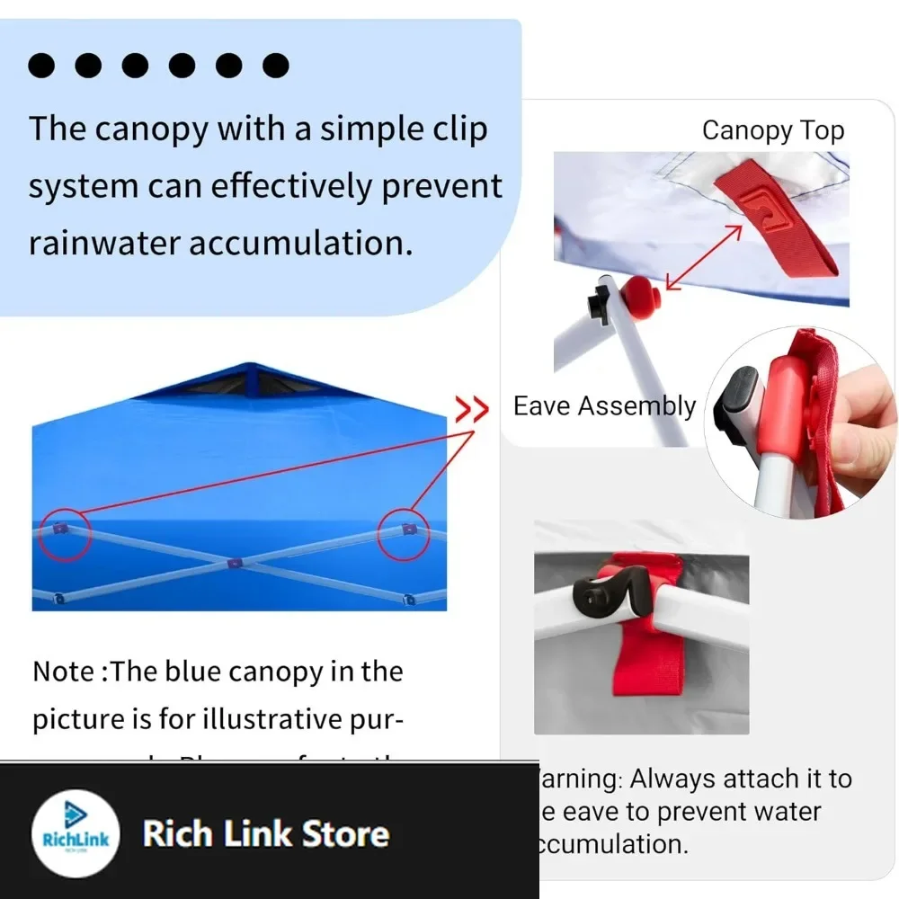

Всплывающий навес 10x10 — пляжная палатка с одним набором толканий — легкая уличная солнцезащитная козырек для мероприятий, вечеринок, кемпинга — беседка с STO-N-