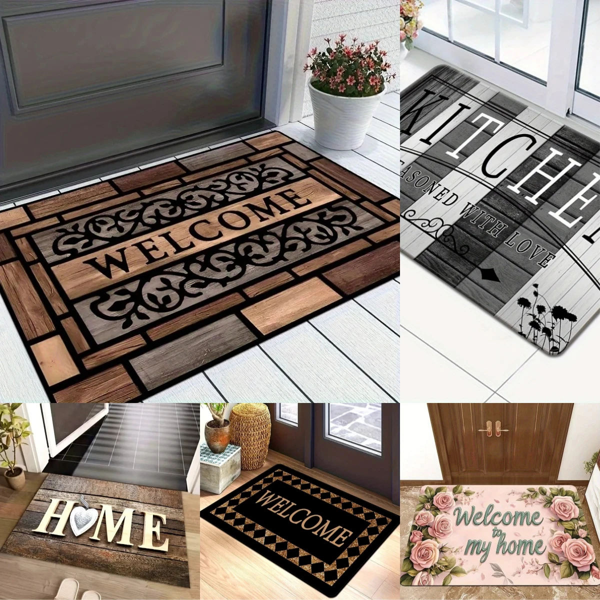 Shoes Off Please American-Style Rug Durable Stain-Resistant Doormat for Home Use Outdoor Decorative Mat, Entryway Doormat