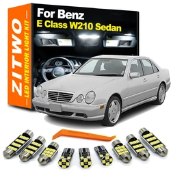 ZITWO 20Pcs Car Interior Light LED Bulb Kit Canbus For Mercedes Benz E Class W210 Sedan 1995-2002 License Plate Lamp Accessories