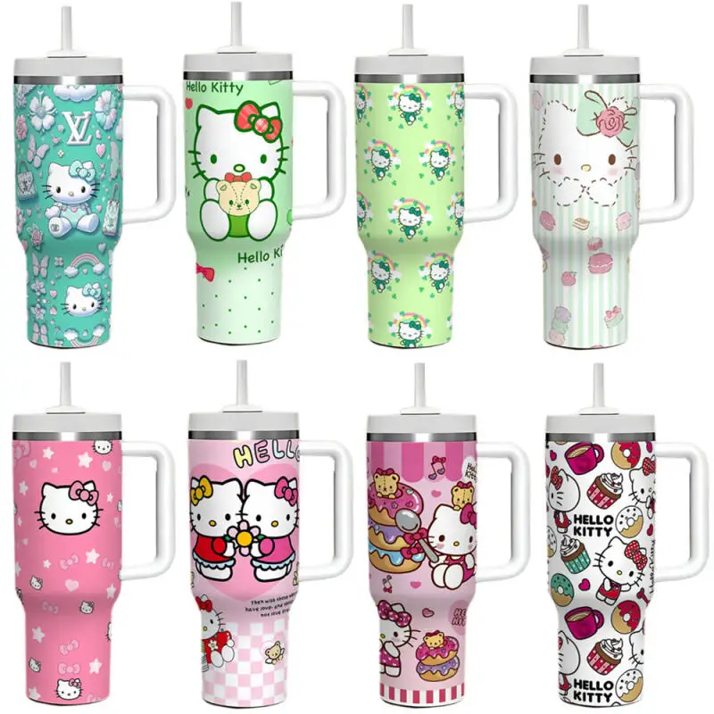 

Official Licensed Kawaiihellokitty 40Oz Large Capacity Giant Vacuum Tumbler Double Insulated Travel Car Cup Bulk Wholesale Suppl