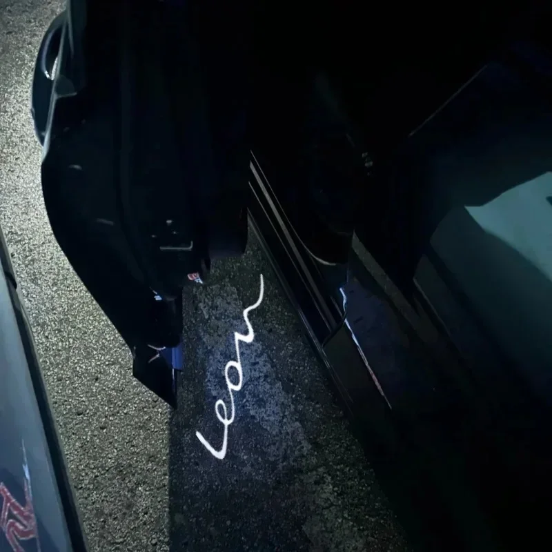 

2PCS for Seat Leon Ateca Ibiza Cordoba FR Wireless Car Door Logo LED Welcome Laser Projector Welcome Light Car Goods Accessories