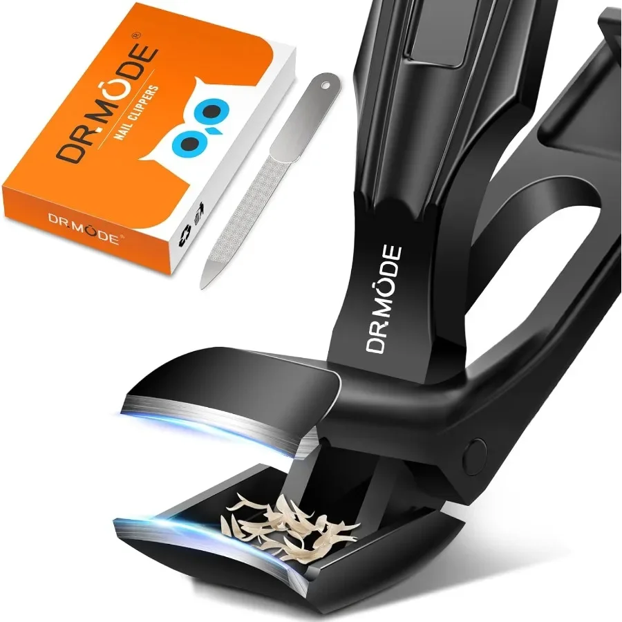 

Angled Head Thick Toenail Clippers for Seniors with Wide Jaw Opening and Long Handle Design Heavy Duty Fingernail Clipper Cutte