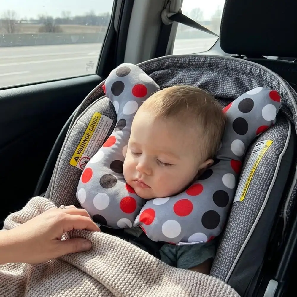 Baby Travel Pillow, Upgrade U-Shape Infant Pillow for Car Seat Pushchair and Stroller, Comfortable Rest Cushion for Kids Toddler view 5