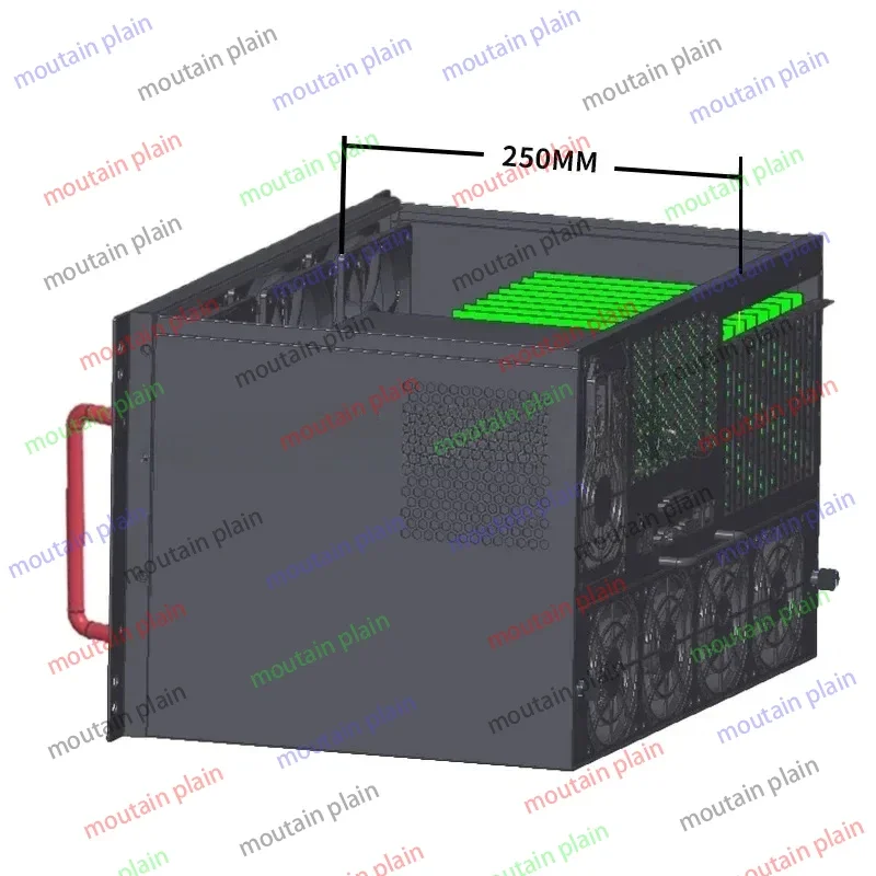 Full Height Slots Enterprise Home AIO Server 12 Bay NAS Chassis ATX Motherboard ATX Power Supply 8