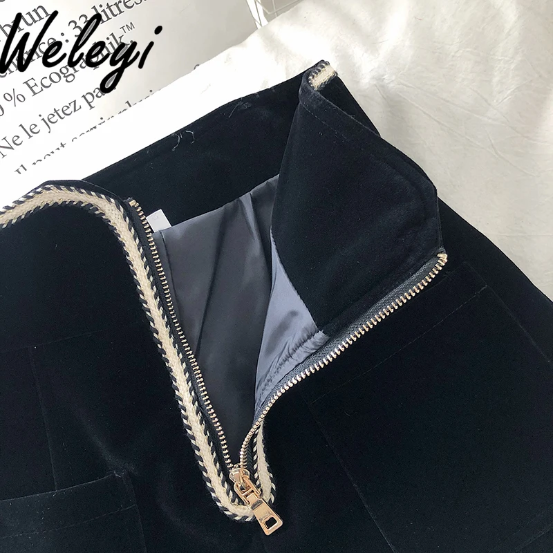 Autumn Korean Style Contrasting Color Zipper Shorts Woman Trendy Temperament Office Slim-fitting High-waisted Wide-leg Hot Pants