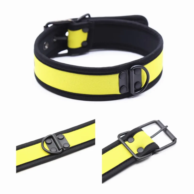 Collar de neopreno de Bondage para perro, accesorios exóticos, fetiche, Collar de juego para cachorros, arnés Punk, coqueteo, productos sexys para parejas