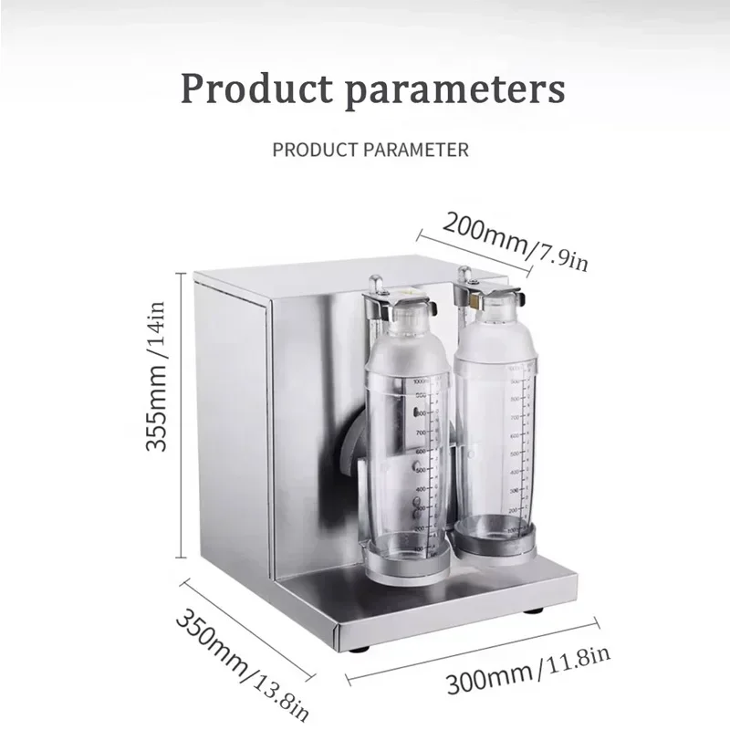 Commercial Boba shaker Bubble Tea Shaker Double-head Pearl Milk Tea Shaking Machine