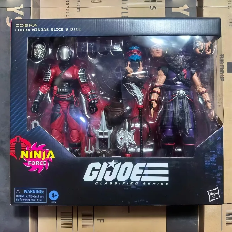 

В наличии Hasbro G.I. Игрушки серии Joe Cobra Ninjas, экшн-фигурка, модель, ломтик и игральные кости, 2 шт., коллекционные игрушки, украшения, праздничный подарок
