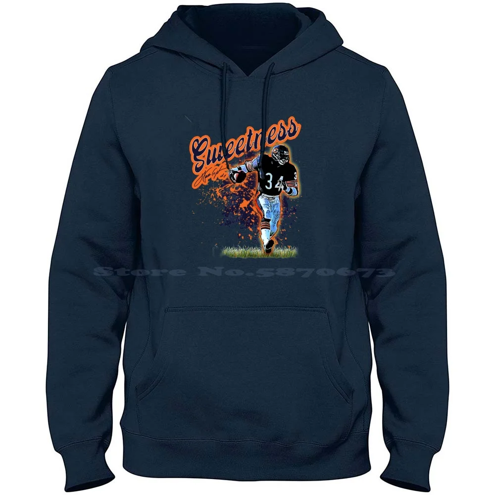 Sweetness 100% Cotton Hoodie T Shirt Sweetness Walter Payton Running Back Hof Bills Football Quarterback 90S