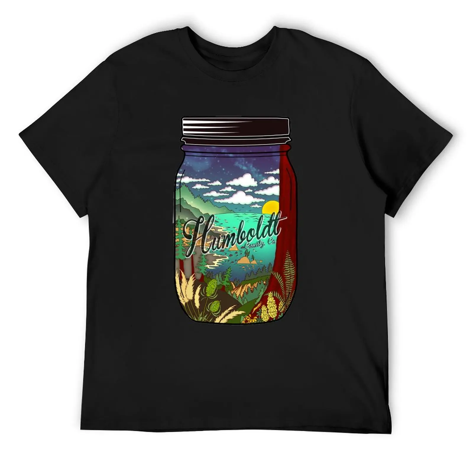 

Humboldt County California T-Shirt plus sizes blue archive vintage anime clothes shirts men graphic