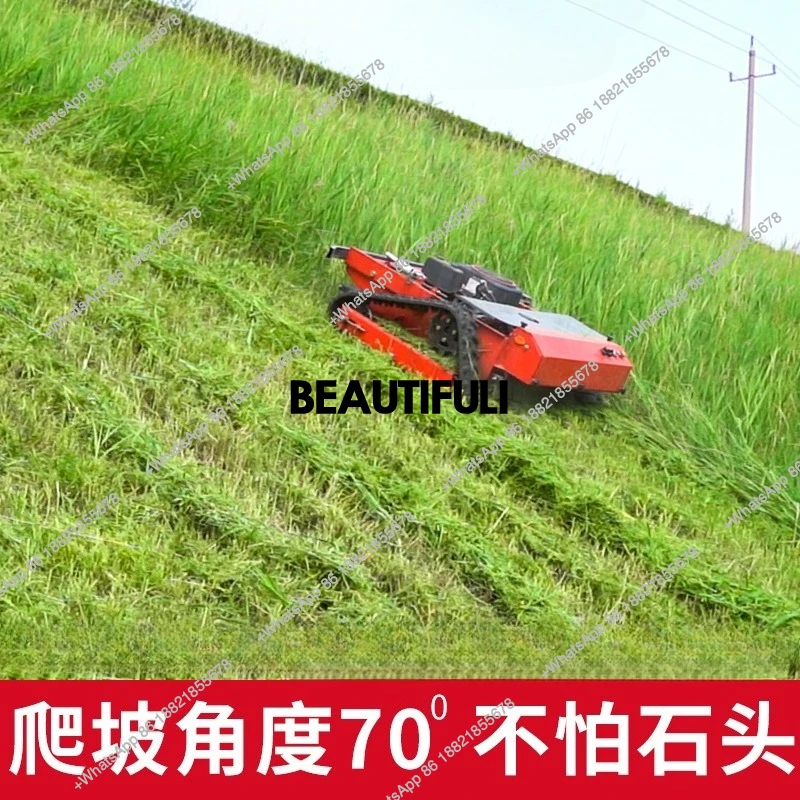 Crawler remote control lawn mower all-terrain intelligent diesel lawn mower orchard garden lawn machine