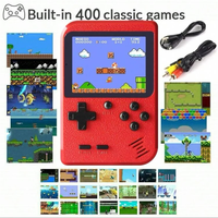 Classic Retro Video Pocket Games Console Lcd Screen Built-in 400 Handheld Portable Mini Game Player for Boy Christmas Kids Gift