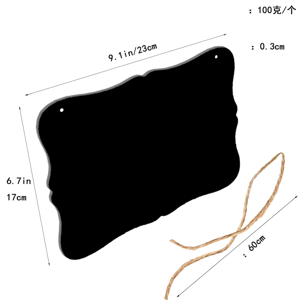 Double Sided Message Board Blackboard Bamboo Wooden Chalkboard Sign Double-sided