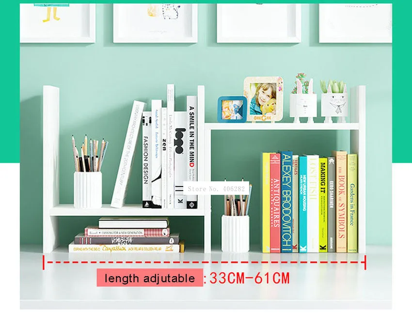 Bookcase Desktop Bookshelf Simple Desk Combination Bookshelf On Table Modern Student Children Table Desktop Bookcase Storage She