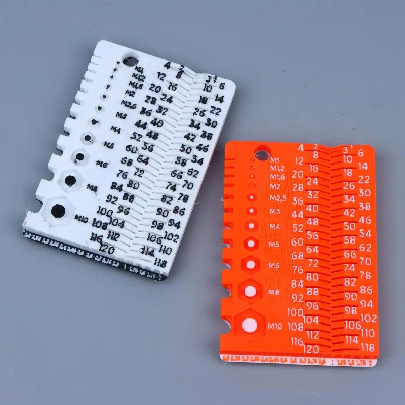 M1-M10 Schrauben- und Bolzenmesswerkzeug, langlebig, tragbar, Werkstattmessgerät, perfektes Geschenk für Heimwerker und Heimreparaturen. – Detail 11