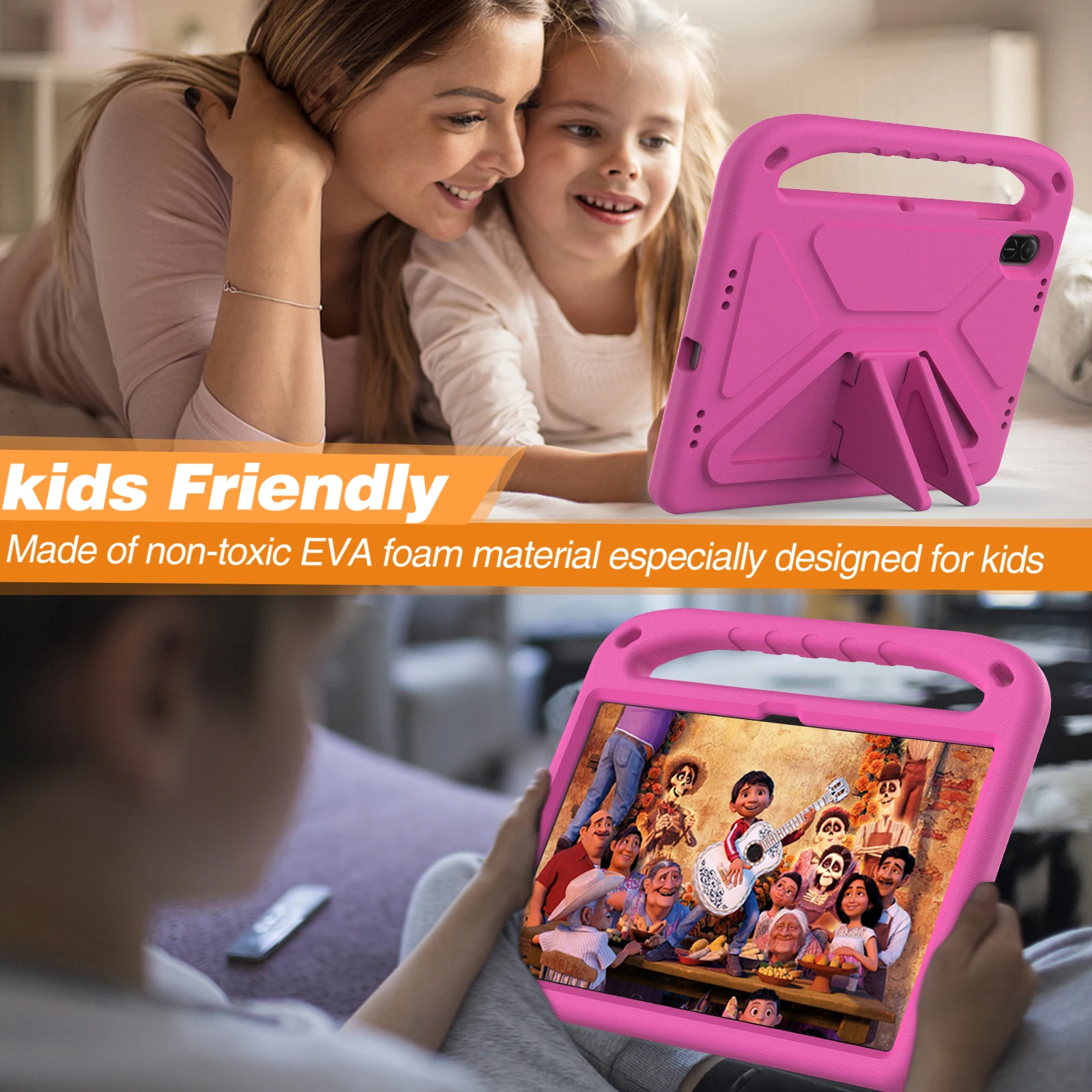 Etui EVA do Honor Pad X8a 11 cali 2024 Kids Stand Shockproof non-toxic Full Body Handle Cover do Honor Pad X8a X9 2024 11'' — zdjęcie produktu 5