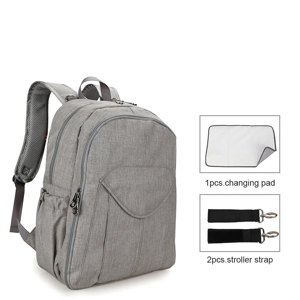 Neue Schulter Mama Tasche mit Haken Windel Pad Zurück Rucksack Große-kapazität Multi-funktionale Thermische Isolierung Mama Windel tasche