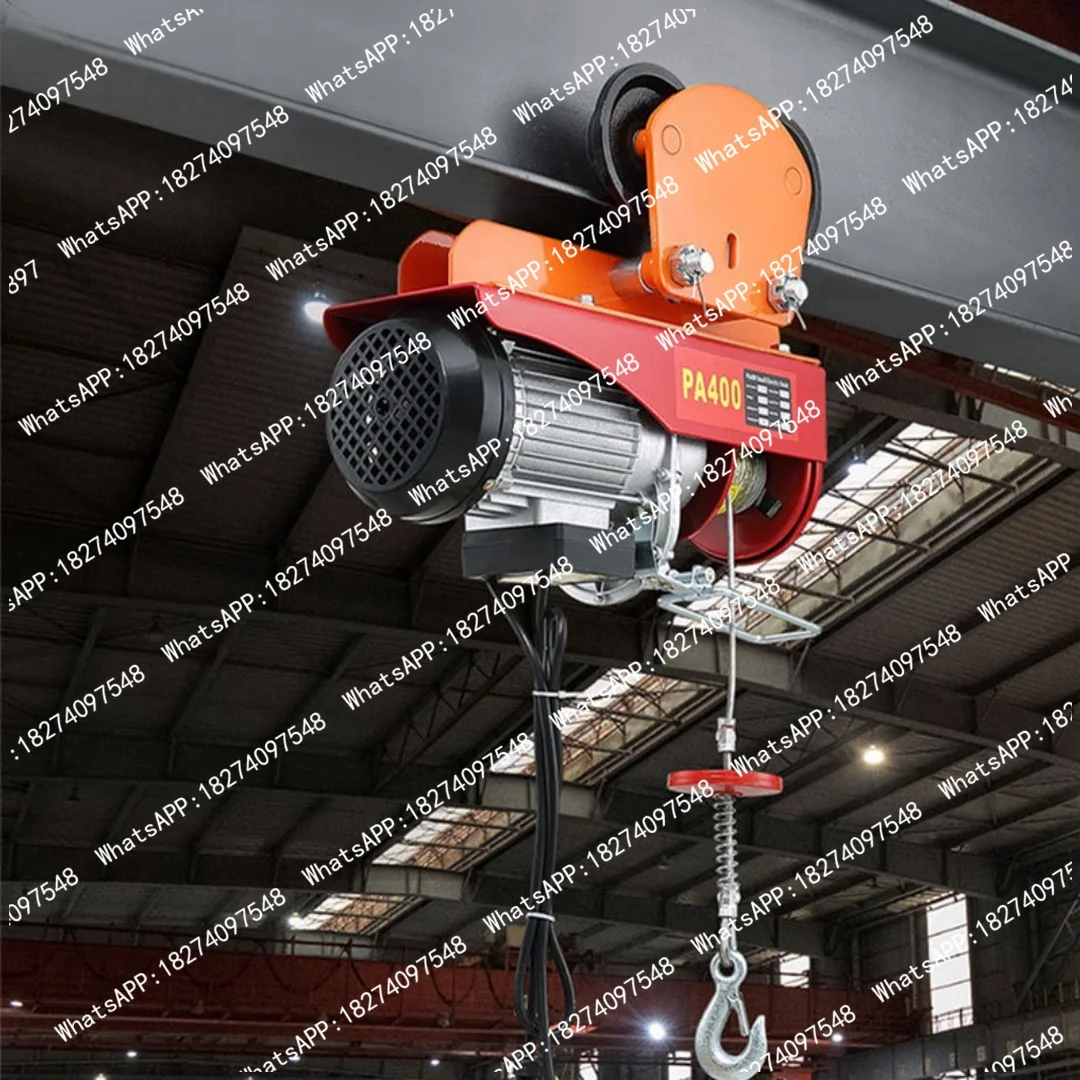 Manual Running Car Micro Electric Hoist I Beam Hand Push Small Crane Home Use