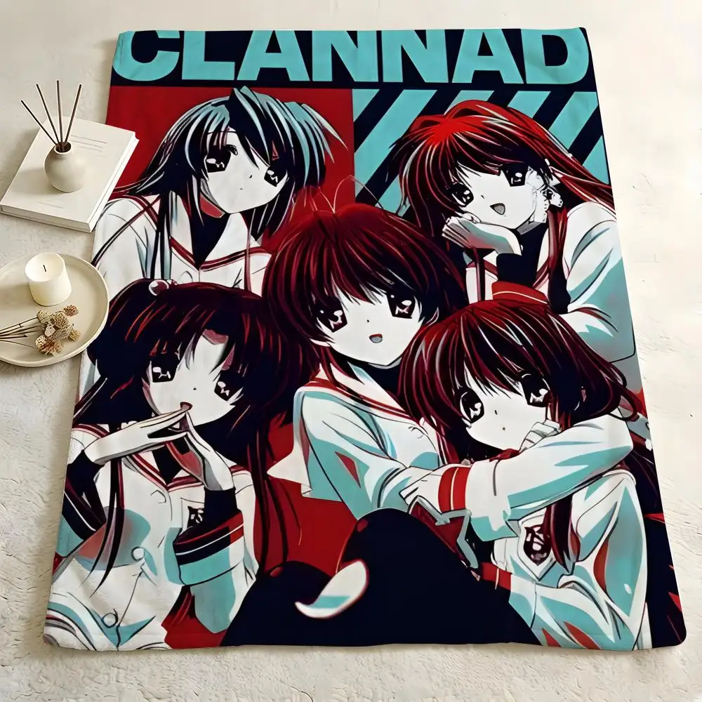 Anime C-CLANNAD Throw Warm Flannel Blanket Soft，Comfortable Travel Blanket Home Sheet Birthday Gift