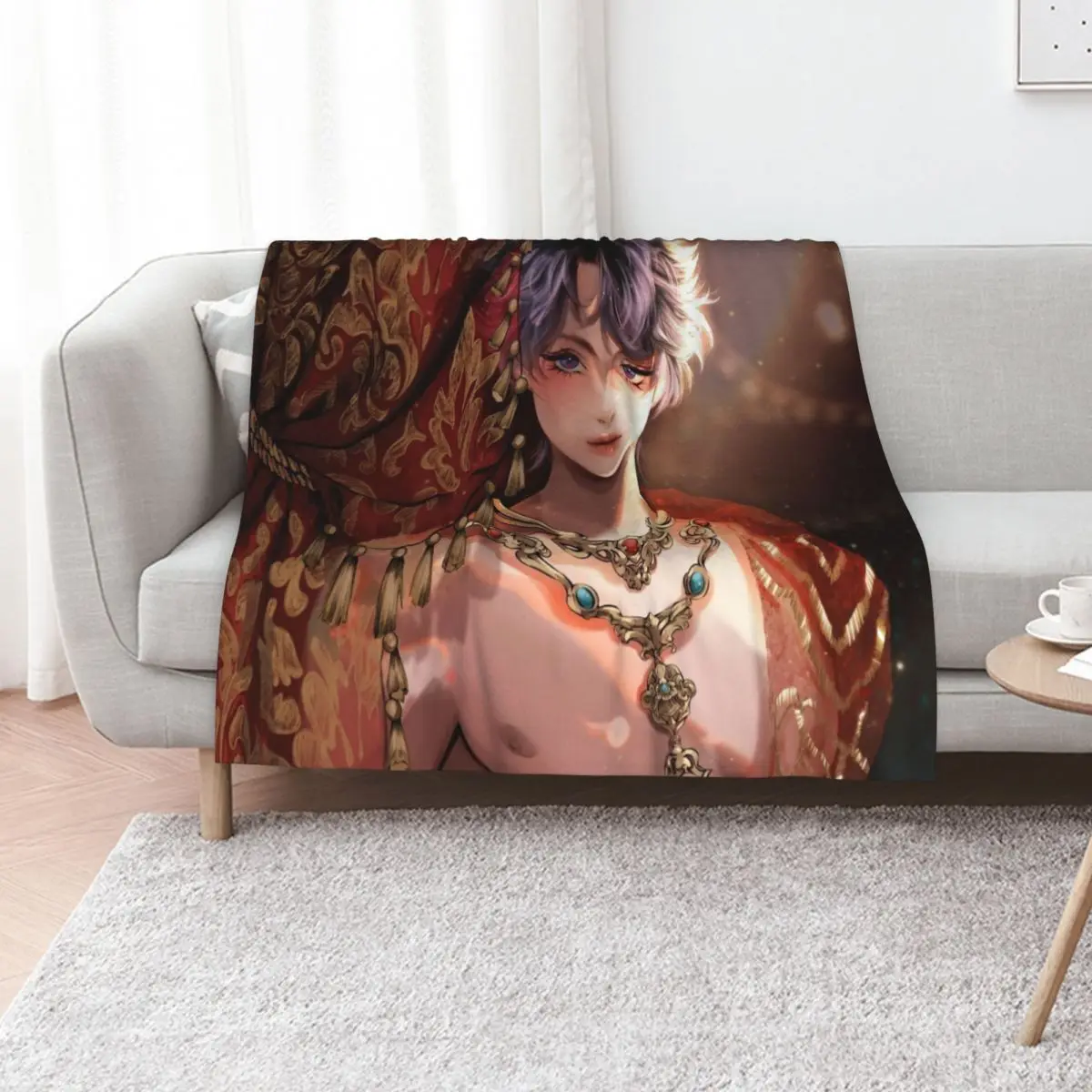 Rafayel - love and deepspace Throw Blanket manga Stuffeds Flannels Thin Decorative Throw Extra Large Throw Blankets
