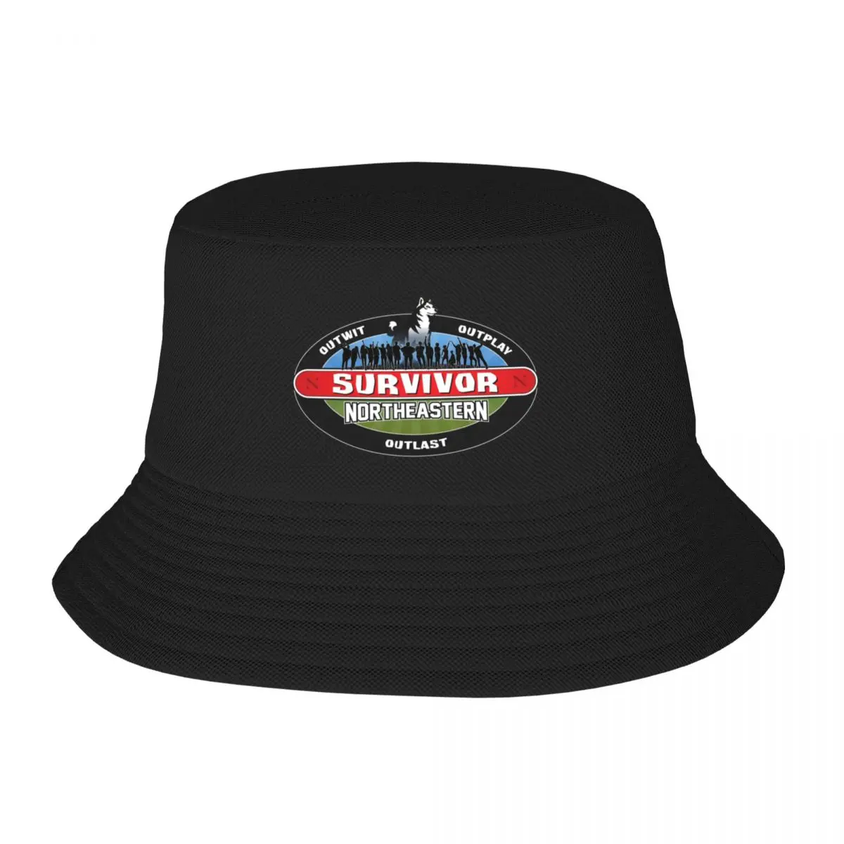 Survivor Northeastern Bucket Hat funny hat Vintage Hats For Women Men's