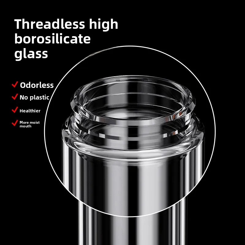 

Large Capacity Glass Cup for Tea Brewing with Filter Tea Water Separation Luxury Creative High Temperature Resistant Home Use