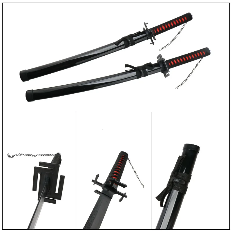 31,5 "/ 80 cm Kurosaki Ichigo Katana zabawka miecz bambusowe ostrze Zangetsu zabawka miecz postać Cosplay broń miecz Hyourinmaru