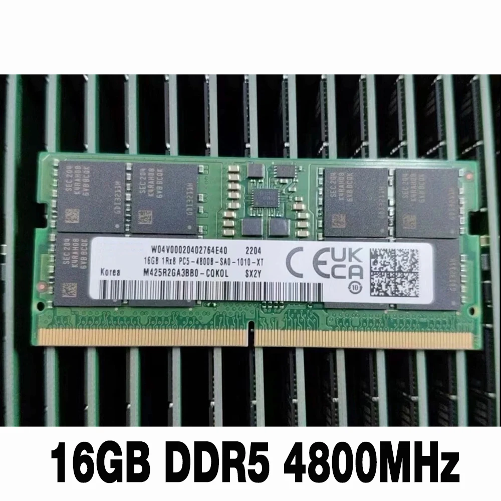 1PCS 16G 4800B Laptop RAM For Samsung Notebook Memory  M425R2GA3BB0-CQKOL 16GB DDR5 4800MHz 1Rx8