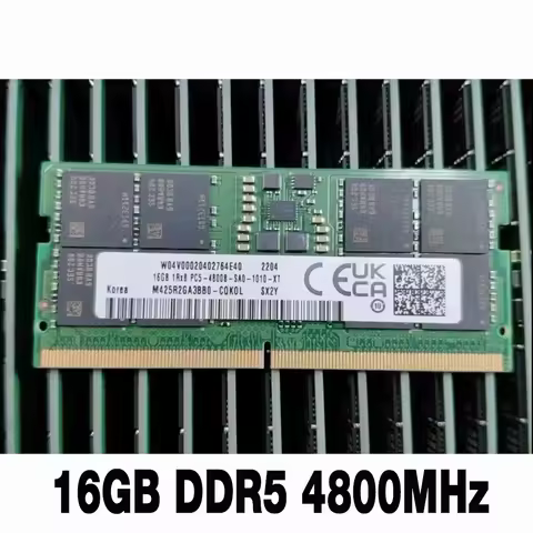 1PCS 16G 4800B Laptop RAM For Samsung Notebook Memory M425R2GA3BB0-CQKOL 16GB DDR5 4800MHz 1Rx8