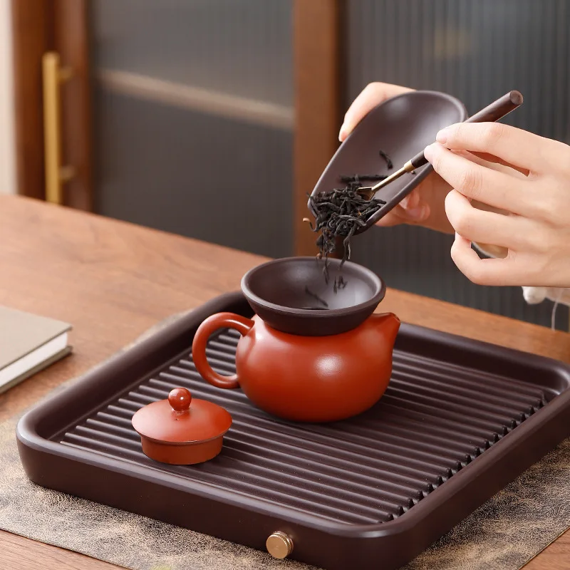 3‑Pcs Zen‑Style Tea Set Accessories Tea Spoon Tea Holder Tea Strainer Kit Chinese Kung Fu Tea Ceremony Decor
