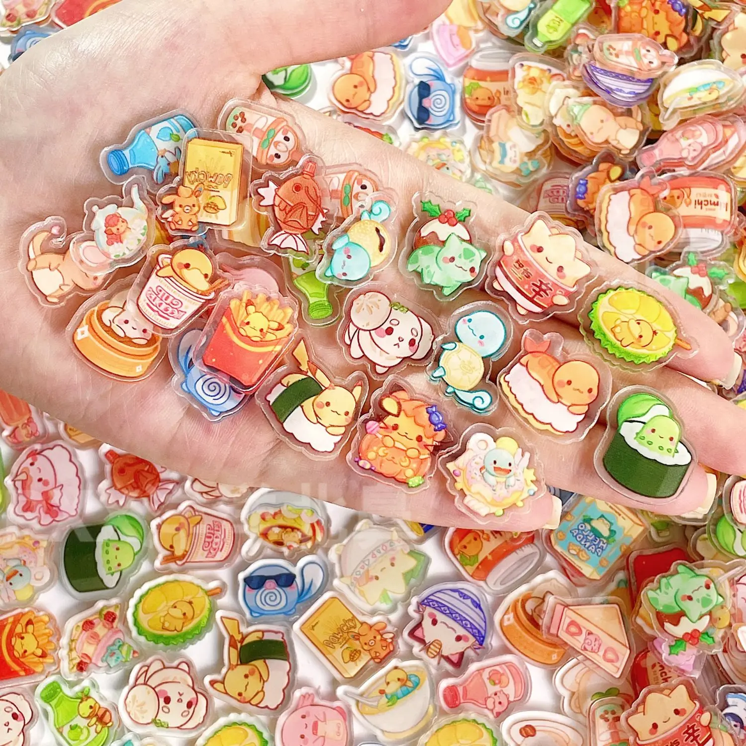 3.0 Pokémon 2cm Einlagige Acrylplatte Comic-Ausstellung Kostenlose Anime-Spiel-Journal-Zubehörteile zum Selbermachen