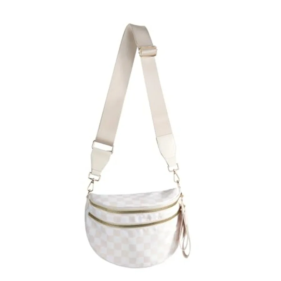 

FEIBOON Spacious Nylon Crossbody Bag Bum Bag Handbags Wallets for Women