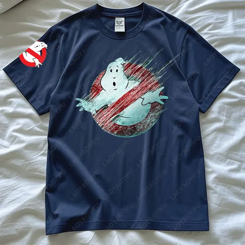 Camisetas gráficas de algodón Vintage de los años 90 de Ghostbusters, ropa de calle Unisex de película clásica, Camisetas informales de moda de verano para hombres y mujeres