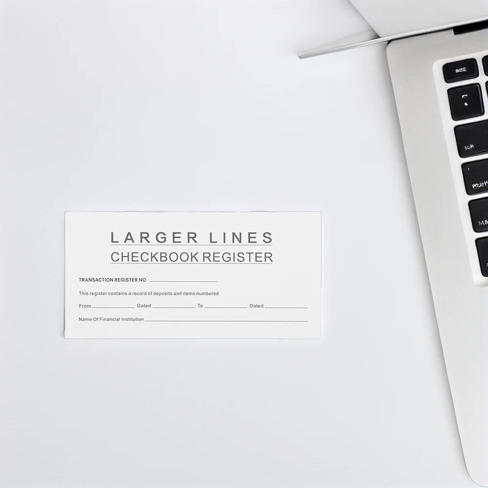 

10pcs Checkbook Register Portable Accounting Notebook For Financial Management Expense Tracking Currency Record Book Budgeting