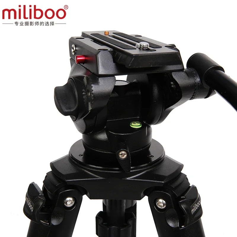 miliboo MTT701A Portable Aluminium tripod for Professional Camcorder/Video Camera/DSLR Tripod Stand,with Hydraulic Ball Head