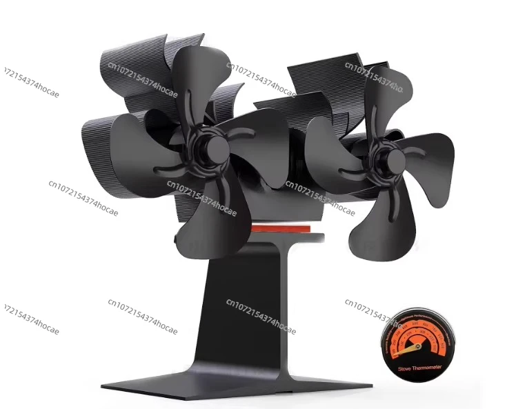 Fireplace Fan Tent Heat Energy Small Fan Heating Stove Firewood Stove Heat Circulation Fan