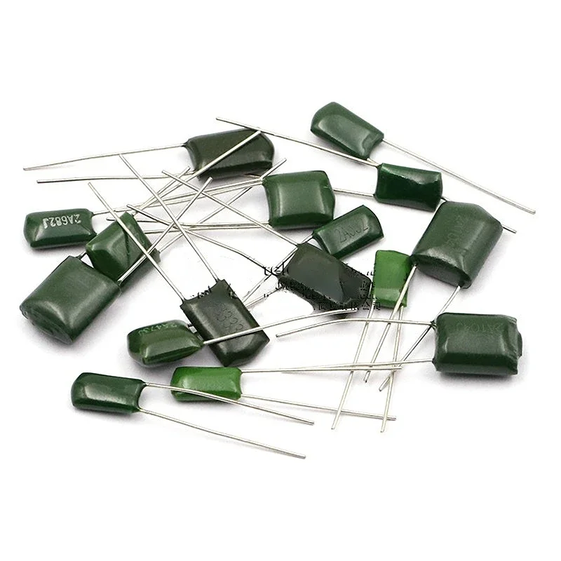 50 Buah Kapasitor Film Poliester 100V 630V 2,2NF 0,01UF 2,2NF 22nF 102PF 220NF 473PF 100nF 0,1UF 2A104J 103J 222 223J 472 473J