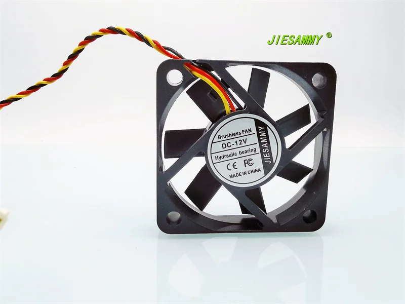 JIESAMMY-rodamiento hidráulico 5010, 5CM, 12V, 4800 giro, tres cables de velocidad, ventilador de refrigeración del chasis de la batería