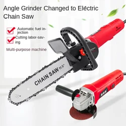 Angle grinder modified electric chain saw, chainsaw, logging saw, household small chain hand-held cutting electric tool