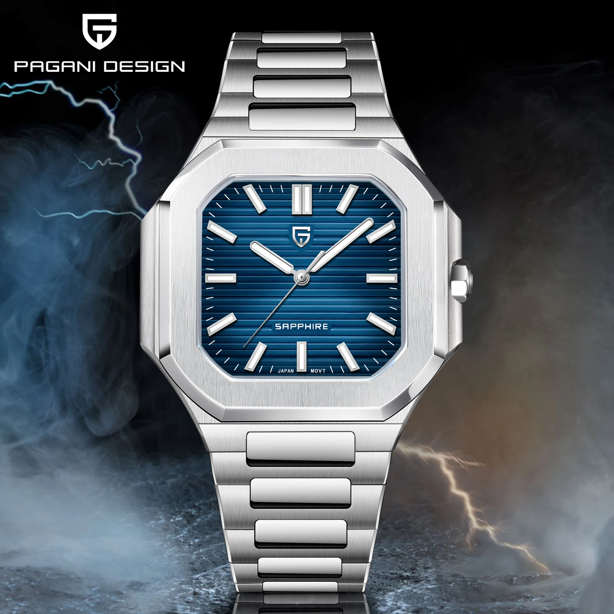 

Men's Watches PAGANI DESIGN 2025 New Top Luxury Quartz Wristwatches AR Sapphire Mirror Watch For Man Waterproof Stainless Steel