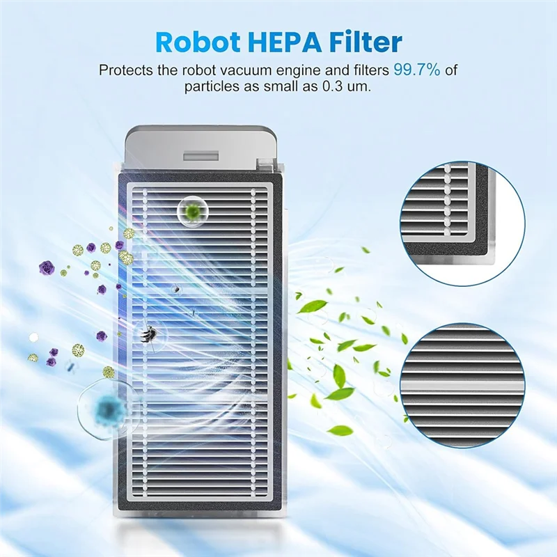 ABVI-piezas de accesorios para Robot aspirador Dreame X50 Ultra, cepillos laterales principales, filtro Hepa, paño de mopa, bolsas de polvo