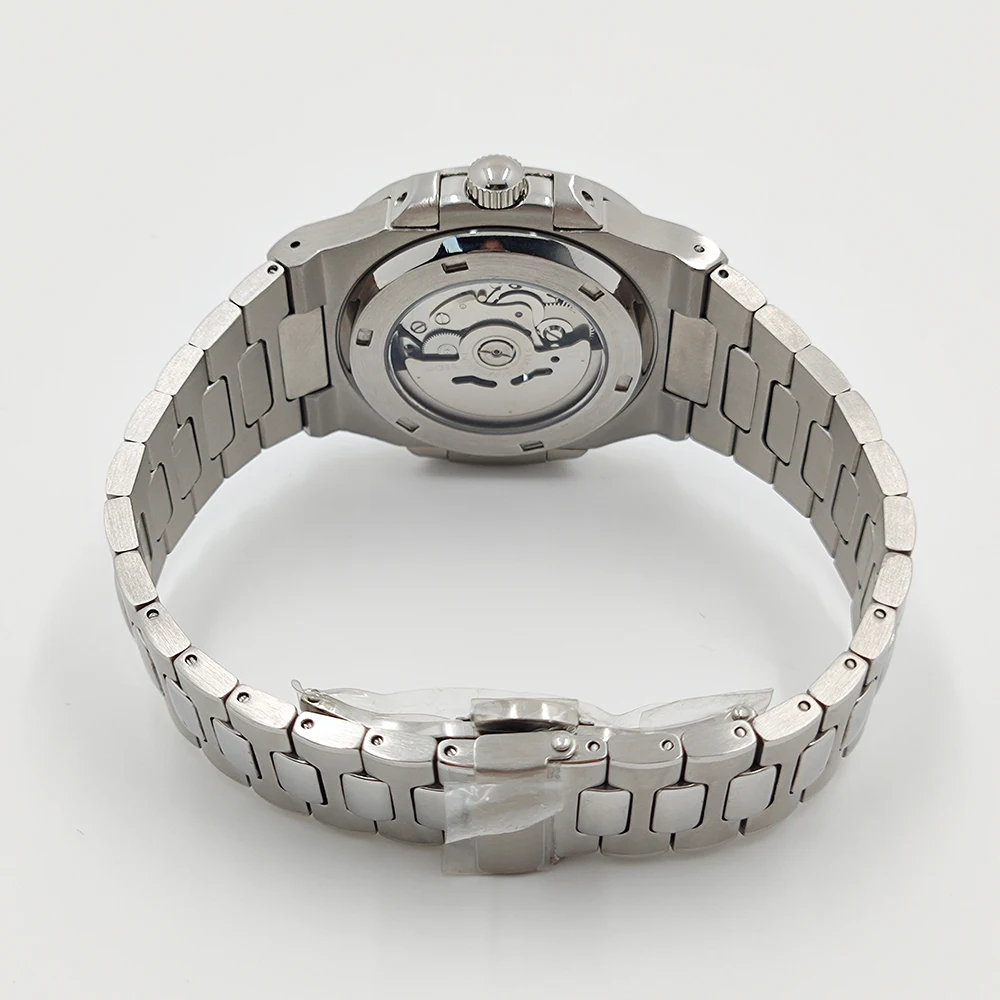 NH38 movement 39mm fully automatic mechanical men's watch sapphire glass waterproof watch, compatible with Nautilus dial