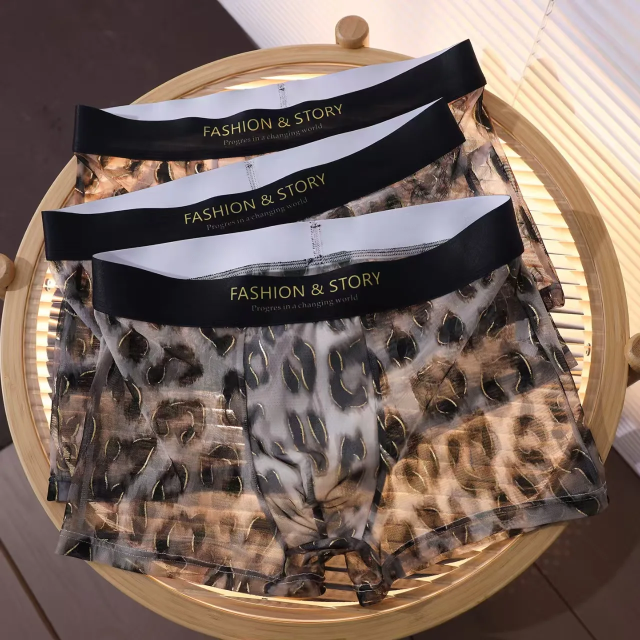 3 Stück Herren Sommer Ultra-dünne Boxershorts Eisseide Nahtlose Unterwäsche Sexy Lingerie Unterhosen Atmungsaktive Slips