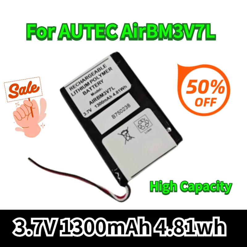 

3.7V 1300mAh 4.81wh Battery for AUTEC AirBM3V7L