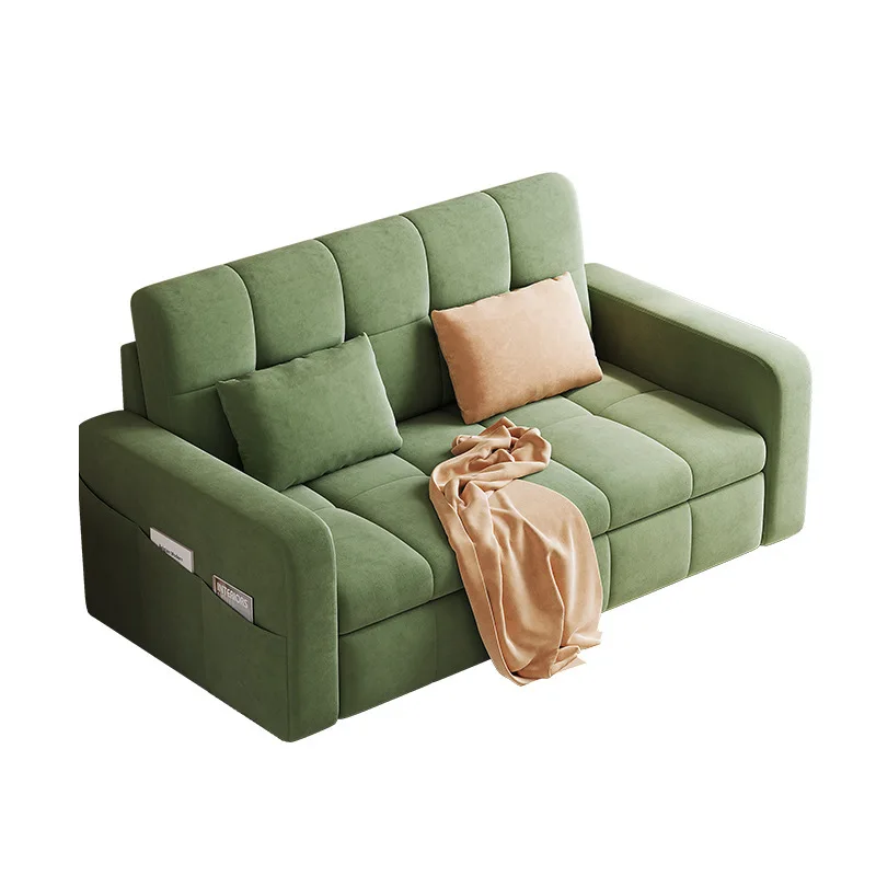 French sofa bed telescopic dual-purpose small apartment living room Internet celebrity multi-function sofa bed 2024 new sofa bed