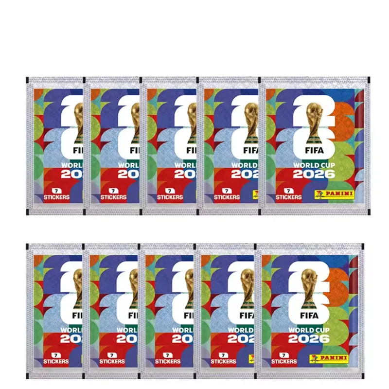 Hot Panini 2026 FIFA World Cup Sticker Collection Box 50 Packs Football Star Stickers Collectible Cards Soccer Fan Souvenir Gift view 6