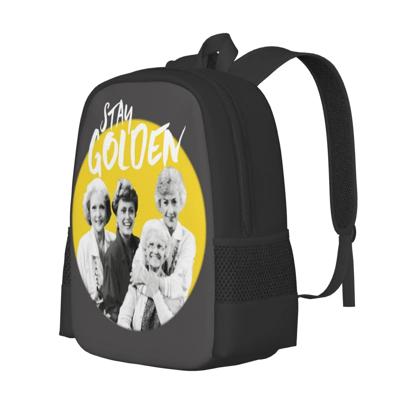 Stay Golden Hot Sale Schoolbag Backpack Fashion Bags The Golden Girls Stay Golden Tv White