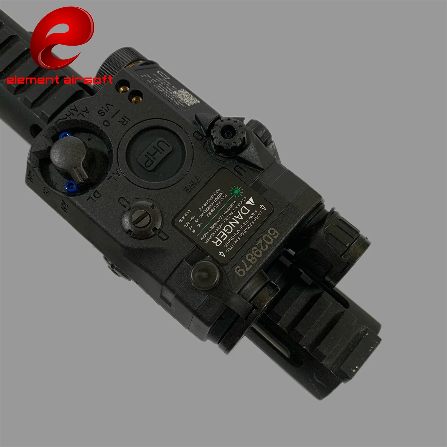 Linterna láser táctica PEQ UHP con punto rojo y luz LED Picatinny