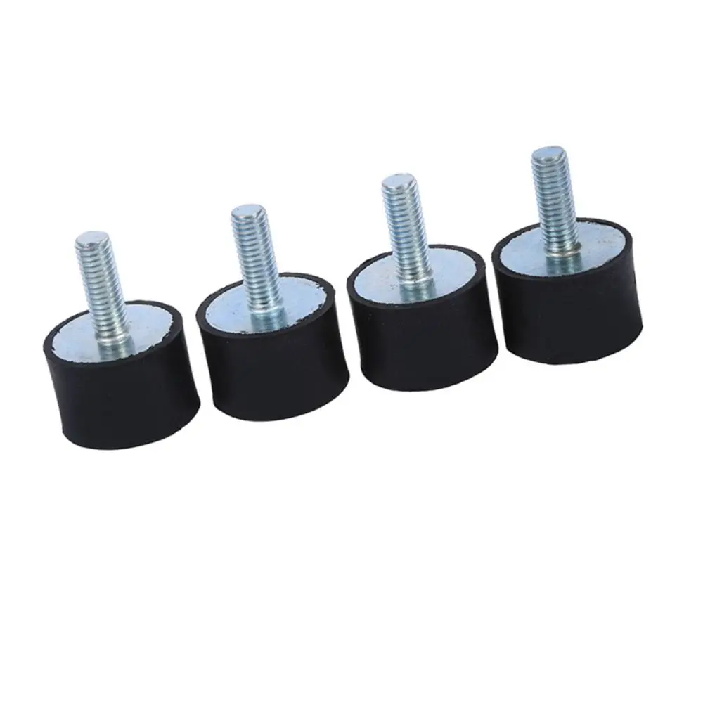 

4 PCS Heavy Duty M8 Rubber Mounts Cylindrical 30x20mm Isolator Threaded Stud Anti-Vibration Silentblock Car