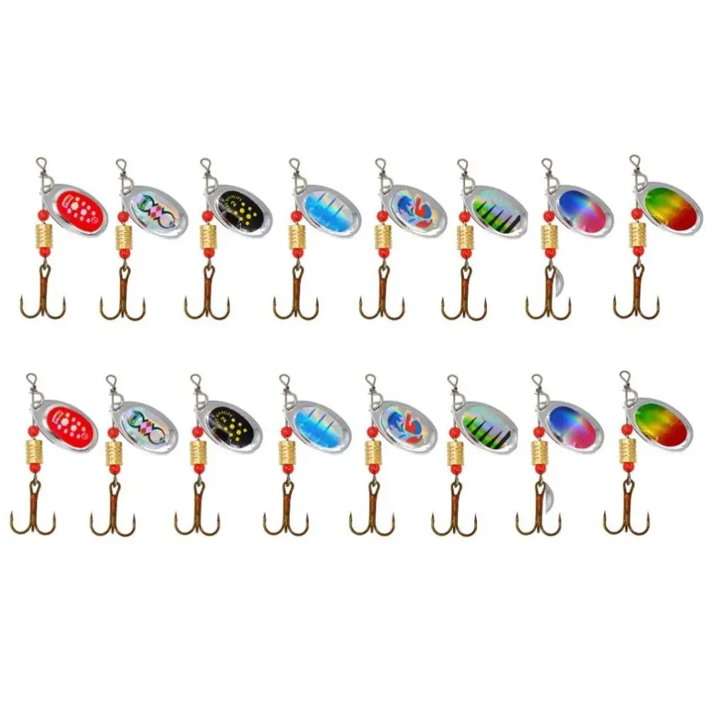 

Rotating Glitter Spinners Fishing Lure Storage Case Artificial Metal Spinner Bait Jigging Baits Fish Hook EVA Fishing Bag